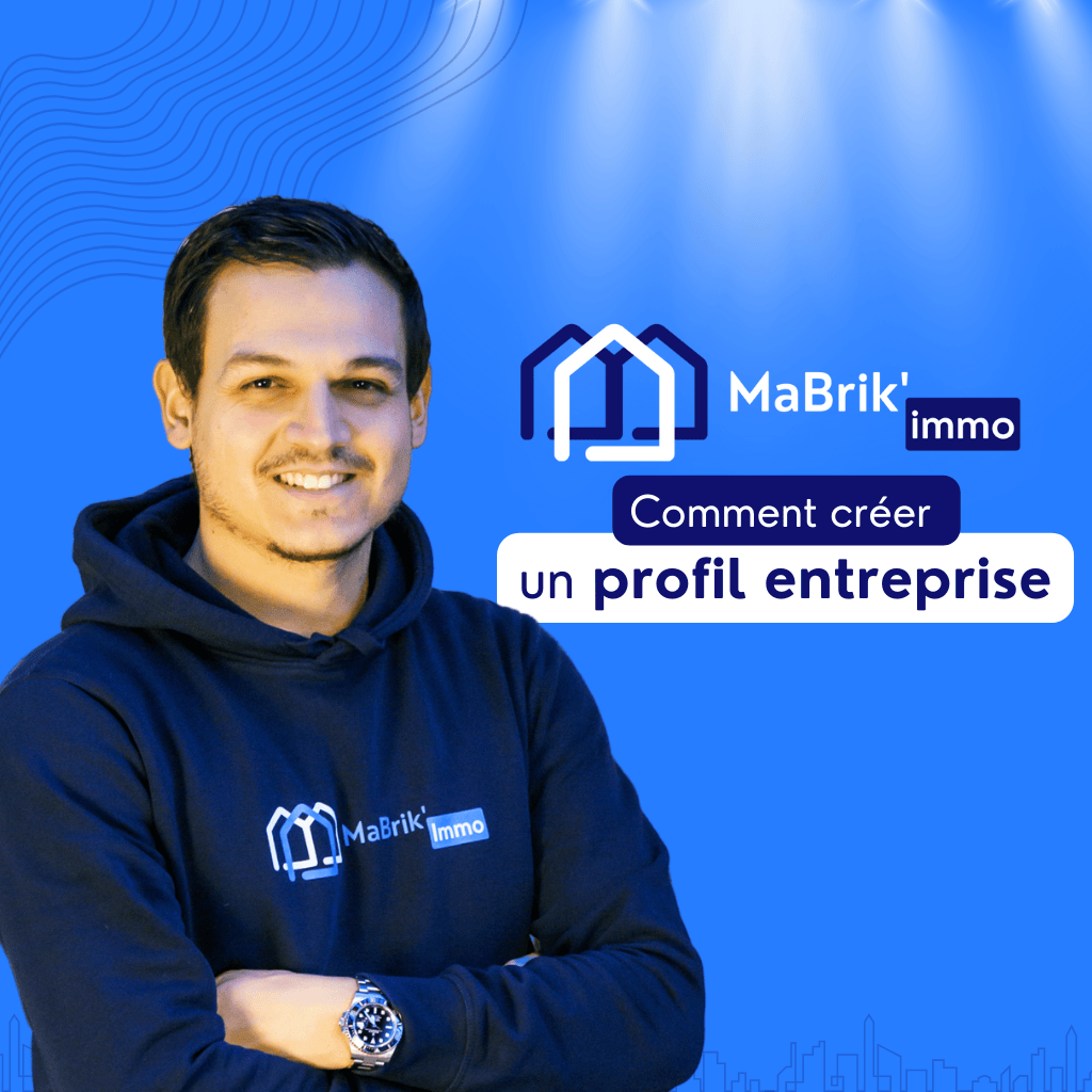 créer profil entreprise logiciel de gestion MaBrik Immo marchand