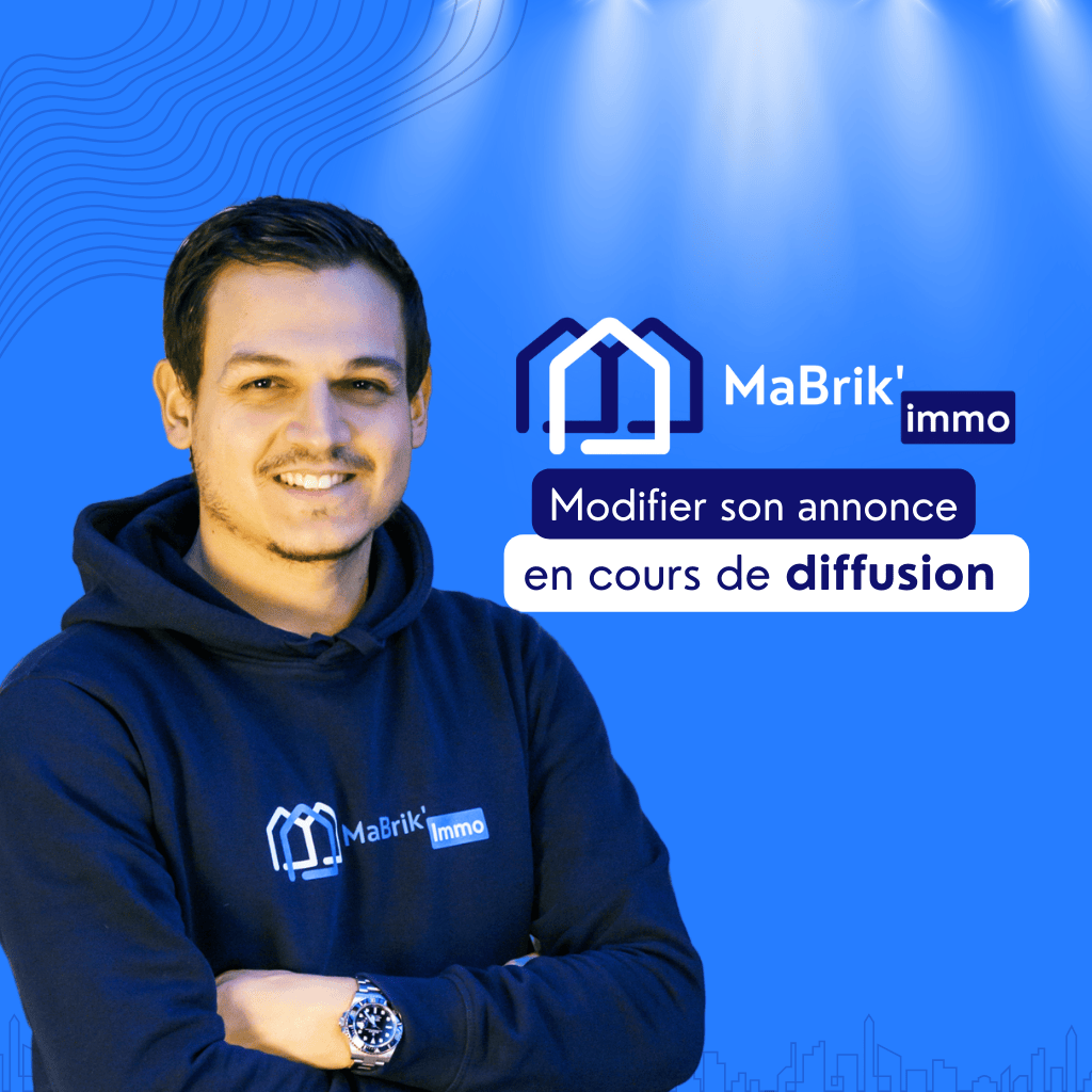 modifier annonce diffusée logiciel MaBrik Immo marchands de biens