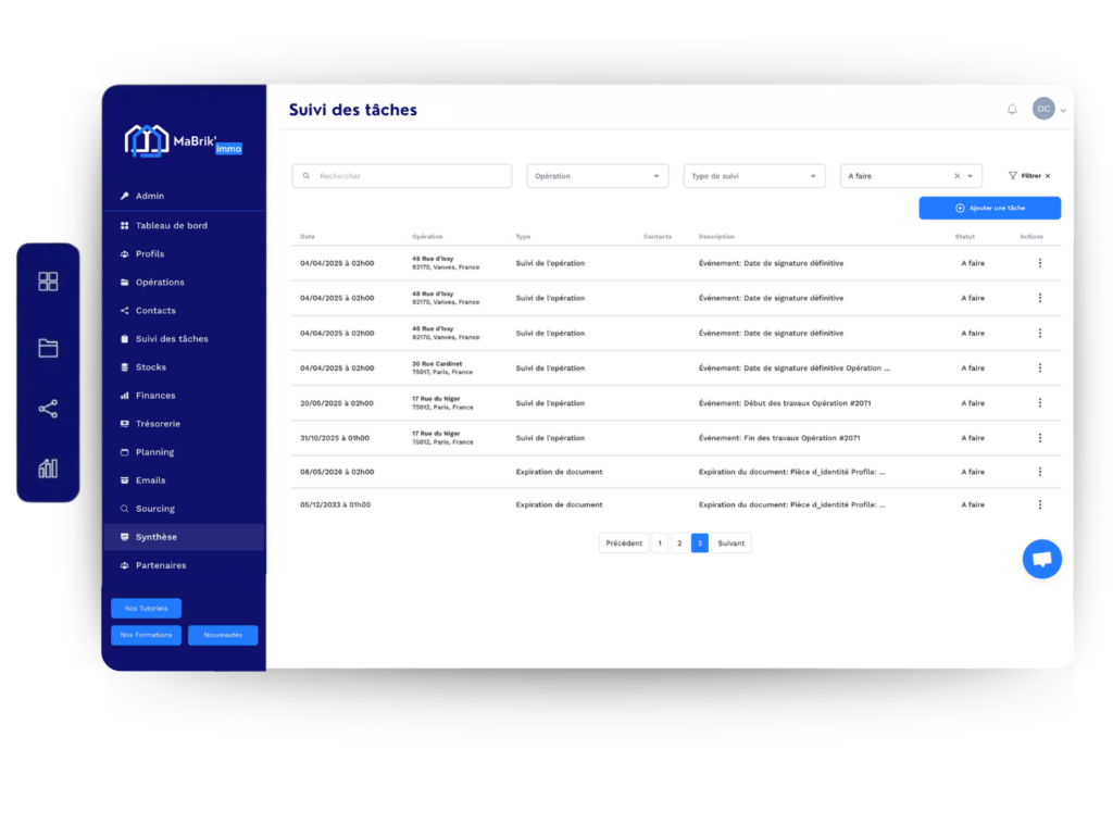 gestion des tâches logiciel de gestion