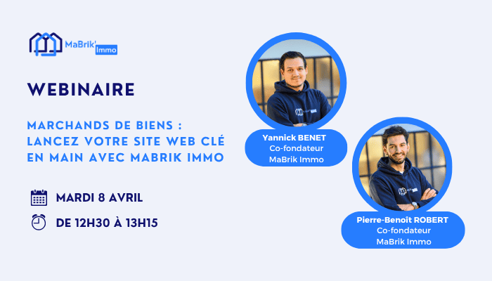 webinaire site web du marchand de biens
