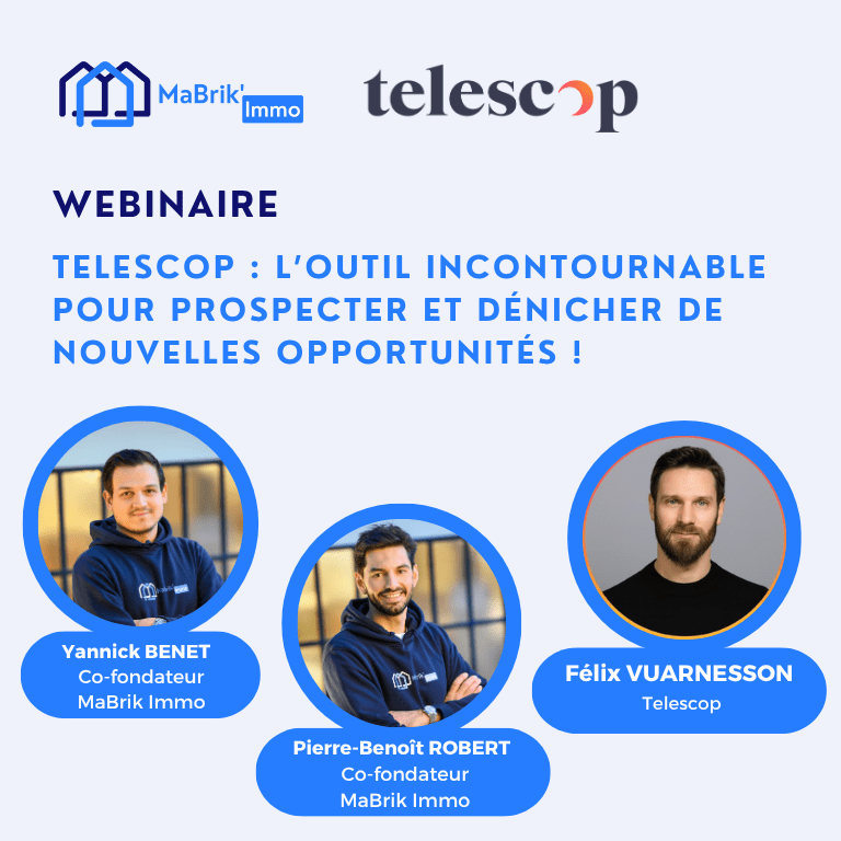 webinaire Telescop prospection immobilière MaBrik Immo