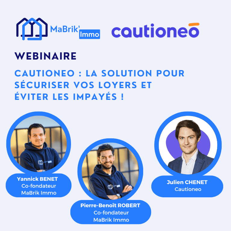 Webinaire cautioneo assurance marchand de biens immobilier MaBrik Immo