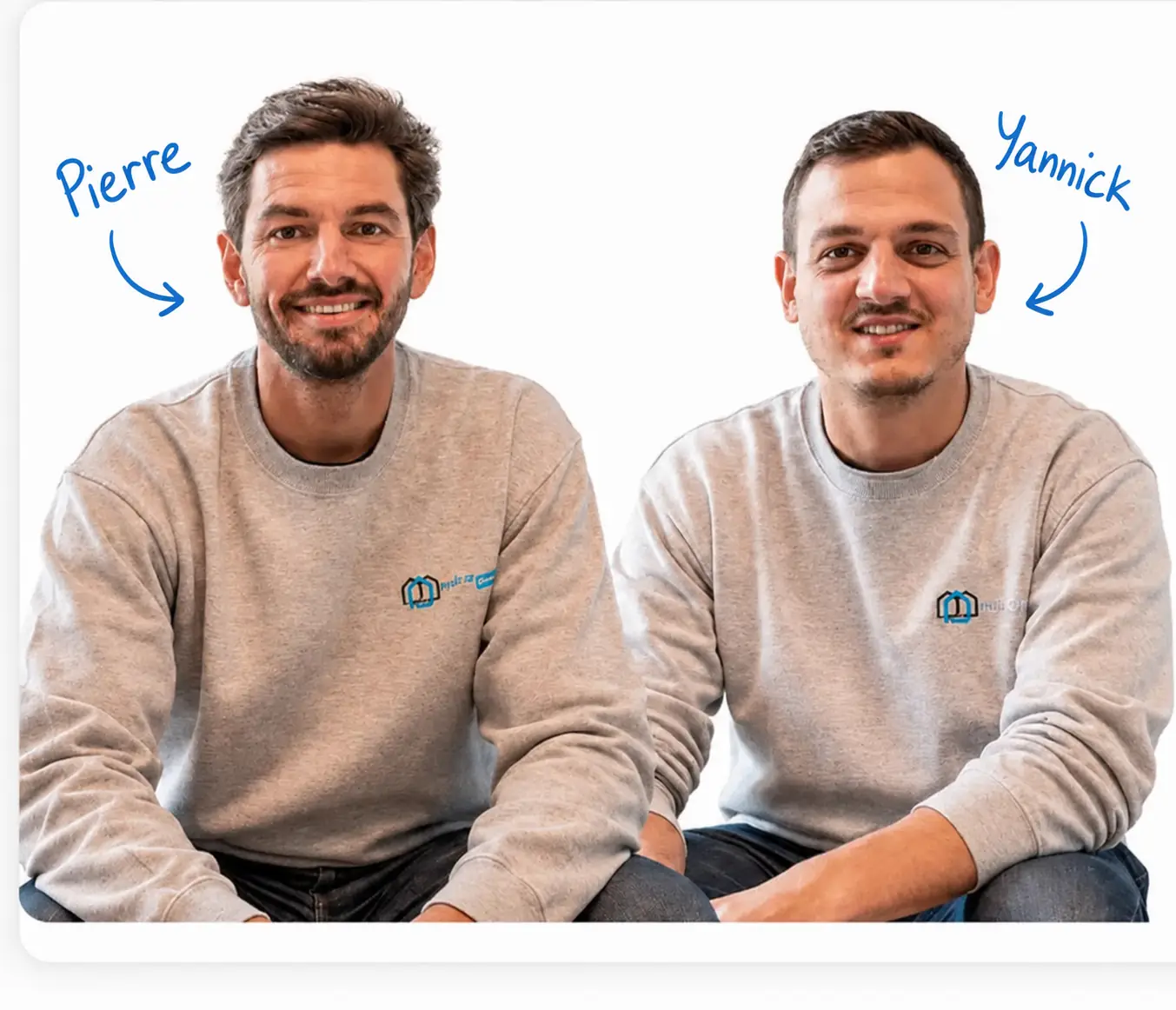 Pierre et Yannick, co-fondateurs de MaBrik'Immo